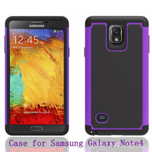 Back Cover Bumper Case for Samsung Galaxy Note4 N910 Note 4, PC + Silicone, Football VeinsNew